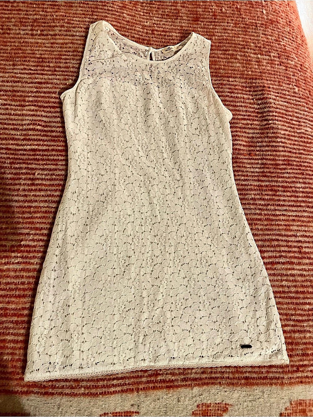 Hollister Floral White Lace Mini Dress Size 5